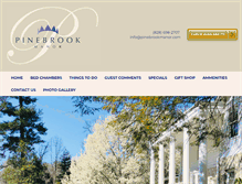 Tablet Screenshot of pinebrookmanor.com